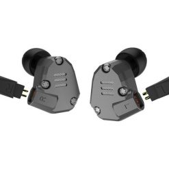 Słuchawki KZ ZS6 szare. Szare słuchawki dokanałowe KZ. Za 349.00 zł.