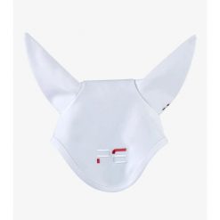 Czapka z muchą dla koni Premier Equine Atlas. Białe krawaty i muchy PREMIER EQUINE, bez wzorów, z materiału. Za 251.00 zł.