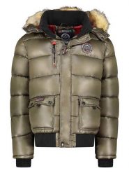 Geographical Norway Kurtka zimowa "Bugs" w kolorze khaki rozmiar: M. Brązowe kurtki Geographical Norway, na zimę, m, bez wzorów, bez kaptura. Za 220.30 zł.