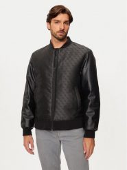 Guess Kurtka bomber M4BL3G WFIR2 Czarny Regular Fit. Czarne kurtki Guess, m, z aplikacjami, z syntetyku, bez kaptura. Za 539.99 zł.