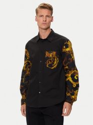 Versace Jeans Couture Koszula 76GAL2R2 Czarny Regular Fit. Czarne koszule Versace Jeans Couture, m, bez wzorów, z bawełny, bez kołnierzyka, bez ramiączek. Za 1,339.00 zł.