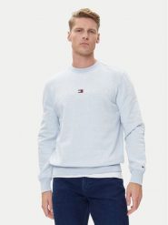 Tommy Hilfiger Bluza Logo MW0MW11596 Niebieski Regular Fit. Niebieskie bluzy Tommy Hilfiger, m, bez wzorów, z syntetyku, bez kaptura. Za 329.99 zł.
