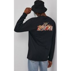 HUF - Longsleeve. Czarne bluzki z długim rękawem HUF, l, bez wzorów, bez kołnierzyka, bez ramiączek. W wyprzedaży za 199.90 zł.