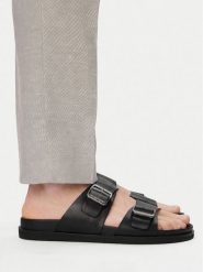 G-Star Raw Klapki EO-MOBEL-02 MI34 Czarny. Czarne klapki G-Star, ze skóry. Za 124.99 zł.