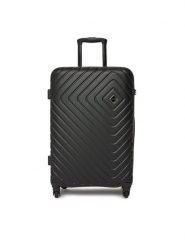 WITTCHEN Walizka średnia 56-3A-752-11 Czarny. Czarne walizki Wittchen, bez wzorów, z tworzywa sztucznego, średnie. Za 459.99 zł.