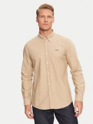 Boss Koszula H-Roan 50521996 Beżowy Slim Fit. Brązowe koszule Boss, m, bez wzorów, z bawełny, bez kołnierzyka, bez ramiączek. Za 479.99 zł.