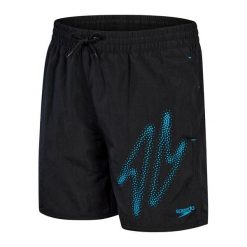 Szorty kąpielowe Speedo Hyper Boom Logo. Czarne krótkie spodenki sportowe Speedo, m, bez wzorów, z materiału. Za 39.99 zł.