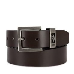 Pasek U.S. Polo Assn. Brązowe paski U.S. Polo Assn., bez wzorów. Za 199.99 zł.