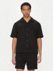 HUGO Koszula Espino 50539288 Czarny Oversize. Czarne koszule Hugo, m, bez wzorów, z syntetyku, bez kołnierzyka, bez ramiączek. Za 359.99 zł.