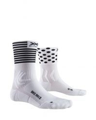 Skarpety rowerowe X-SOCKS BIKE RACE 4.0. Białe skarpety X-Socks, bez wzorów, z materiału. Za 111.95 zł.