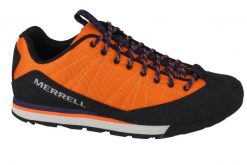 Buty trekkingowe męskie, Merrell Catalyst Storm. Brązowe buty turystyczne Merrell, bez wzorów, z materiału, przed kostkę, bez zapięcia, trekkingowe. Za 349.99 zł.