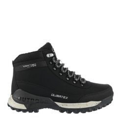 Buty trekkingowe męskie VERTIGO ALPES EVEREST M/BLACK. Czarne buty trekkingowe Aulp, bez wzorów, bez zapięcia. W wyprzedaży za 259.99 zł.