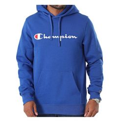 Bluza na co dzień męska CHAMPION z kapturem. Niebieskie bluzy z kapturem Champion, m, bez wzorów, z kapturem. Za 313.16 zł.