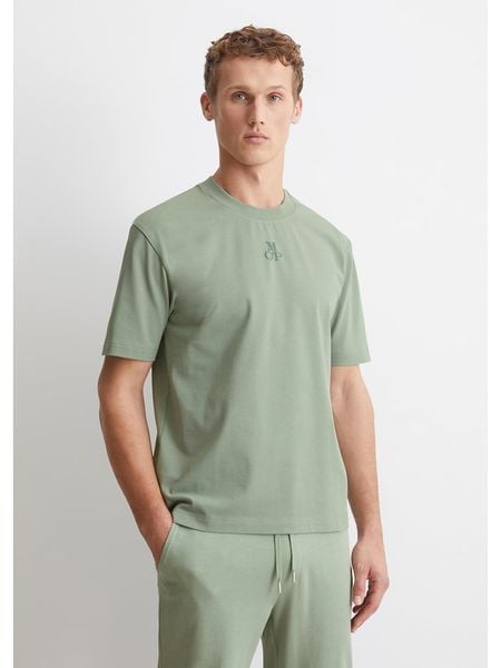 Marc O´Polo Bodywear Koszulka piżamowa w kolorze jasnozielonym rozmiar: L. Zielone piżamy l, bez wzorów, z bawełny, bez ramiączek. Za 105.14 zł.