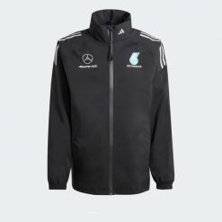 Kurtka Mercedes - Amg Petronas Formula One Team Mechanics Rain. Czarne kurtki Adidas, s, bez wzorów, z materiału, bez kaptura. Za 799.00 zł.