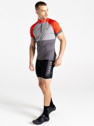 Dare 2b Koszulka kolarska "Protraction III" w kolorze szaro-pomarańczowym rozmiar: 3XL. Pomarańczowe t-shirty sportowe Dare 2B, bez wzorów, z materiału, bez ramiączek, rowerowe. Za 84.01 zł.