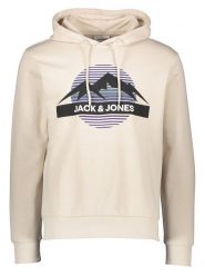 Jack & Jones Bluza w kolorze kremowym rozmiar: XL. Brązowe bluzy Jack & Jones, xl, bez wzorów, z kapturem. Za 82.64 zł.
