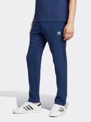 Adidas Spodnie dresowe w kolorze granatowym rozmiar: S. Niebieskie spodnie treningowe długie Adidas, s, bez wzorów, z bawełny. Za 174.45 zł.