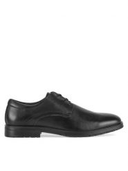 Sergio Bardi Półbuty MF1643-2Z Czarny. Czarne eleganckie półbuty Sergio Bardi, bez wzorów, ze skóry, bez obcasa, bez zapięcia. Za 149.99 zł.