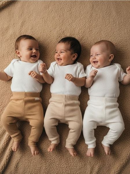 Legginsy z prążkowanej dzianiny 3 pack - kremowy. Białe legginsy długie sportowe Sinsay, l, bez wzorów, z dzianiny. W wyprzedaży za 19.99 zł.