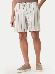 BOSS Szorty materiałowe 50561129 Beżowy Regular Fit. Brązowe szorty Boss, m, bez wzorów, z bawełny. Za 599.99 zł.