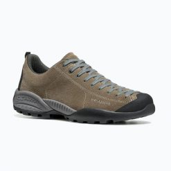 Buty turystyczne męskie SCARPA Mojito GTX. Brązowe buty turystyczne Scarpa, bez wzorów, z gore-texu, przed kostkę, bez zapięcia, trekkingowe, gore-tex. Za 859.99 zł.