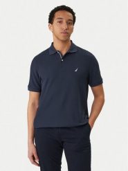 Nautica Polo Cabin NCCR0110 Granatowy Classic Fit. Niebieskie koszulki polo Nautica, l, bez wzorów, z bawełny, bez kołnierzyka, bez ramiączek. Za 129.99 zł.