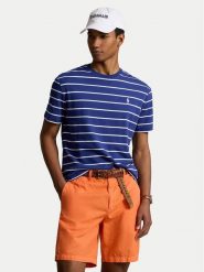 Polo Ralph Lauren T-Shirt 710934666001 Granatowy Classic Fit. Niebieskie koszulki polo sportowe Polo Ralph Lauren, m, bez wzorów, z bawełny, bez kołnierzyka, bez ramiączek. Za 609.99 zł.