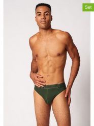 Skiny Slipy (2 pary) w kolorze ciemnozielonym rozmiar: XL. Zielone slipki Skiny, xl, bez wzorów. Za 65.99 zł.