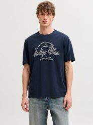 Jack & Jones Koszulka "Denver" w kolorze granatowym rozmiar: S. Niebieskie bezrękawniki Jack & Jones, s, bez wzorów, z bawełny, bez kołnierzyka, bez ramiączek. Za 52.79 zł.
