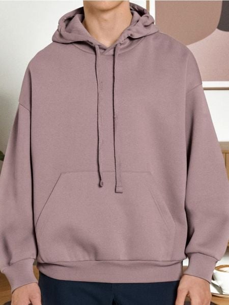 Bluza hoodie comfort fit - różowy. Czerwone bluzy bez kaptura Sinsay, l, bez wzorów, bez kaptura. Za 27.99 zł.