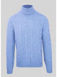 Malo Optimum Golf w kolorze błękitnym rozmiar: M. Niebieskie golfy Malo Optimum, m, bez wzorów, z kaszmiru, bez ramiączek. Za 567.00 zł.