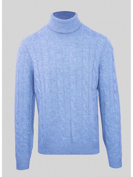 Malo Optimum Golf w kolorze błękitnym rozmiar: M. Niebieskie golfy Malo Optimum, m, bez wzorów, z kaszmiru, bez ramiączek. Za 567.00 zł.