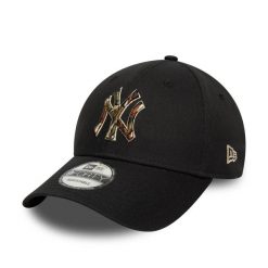 Czapka baseballowa New York Yankees Outline Camo 9forty. Brązowe czapki z daszkiem New Era, bez wzorów, z bawełny. Za 119.99 zł.