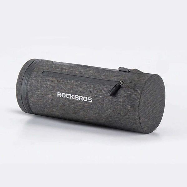 Sakwa, torba rowerowa na kierownicę Rockbros AS-051. Szare torby na ramię ROCKBROS, bez wzorów, z materiału, na ramię, bez dodatków. Za 99.99 zł.