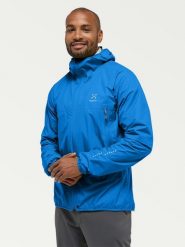 Haglöfs Kurtka funkcyjna "L.I.M Proof" w kolorze niebieskim rozmiar: M. Niebieskie kurtki outdoor i hardshell Haglöfs, l, bez wzorów, z materiału, bez kaptura. Za 367.14 zł.