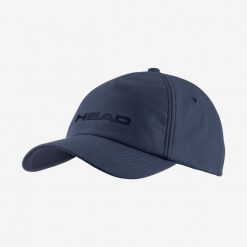 Czapka tenisowa Head Performance Cap granatowa. Niebieskie czapki z daszkiem Head, bez wzorów, z gumy. Za 93.50 zł.