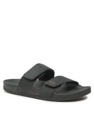 Quiksilver Klapki AQYL101256 Czarny. Czarne klapki Quiksilver, z nubiku. Za 279.99 zł.