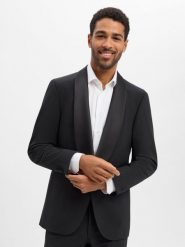 BOSS kurtka modułowa z zawartością wełny dziewiczej - Jasper Tux Mężczyźni Regular Fit czarny, 28. Czarne kurtki Boss, m, bez wzorów, z satyny, bez kaptura. Za 1,699.95 zł.