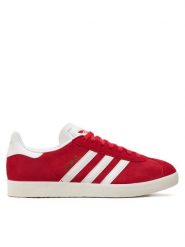 Adidas Sneakersy Gazelle JI1534 Czerwony. Czerwone buty sportowe casual Adidas, bez wzorów, ze skóry, bez zapięcia. Za 379.99 zł.