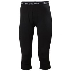Legginsy o długości 3/4 Helly Hansen lifa merino midweight. Czarne legginsy długie sportowe Helly Hansen, l, bez wzorów, z wełny, trekkingowe. Za 319.15 zł.