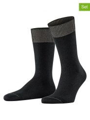 ESPRIT Skarpety (2 pary) "Sporty Waffle" w kolorze czarnym rozmiar: 39-42. Czarne skarpety Esprit, bez wzorów. Za 26.25 zł.