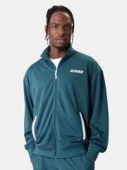 Guess Bluza Z6RQ06 KD482 Zielony Regular Fit. Zielone bluzy Guess, m, z aplikacjami, z syntetyku, bez kaptura. Za 399.99 zł.