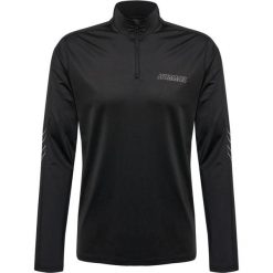 Bluza dresowa zapinana do połowy Hummel Strength PL. Czarne bluzy Hummel, bez wzorów, z dresówki, bez kaptura. Za 283.00 zł.