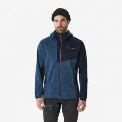 Kurtka softshell Alpinism Light męska. Czerwone kurtki SIMOND, l, bez wzorów, z materiału, bez kaptura. Za 249.99 zł.