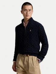 Polo Ralph Lauren Sweter 710810841500 Granatowy Regular Fit. Niebieskie swetry rozpinane Polo Ralph Lauren, m, bez wzorów, z bawełny, bez kołnierzyka, bez ramiączek. Za 1,199.00 zł.