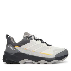 Trekkingi adidas. Szare buty trekkingowe Adidas, bez wzorów, bez zapięcia. Za 439.99 zł.