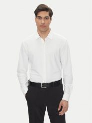 BOSS Koszula P-Hank 50539398 Biały Slim Fit. Białe koszule Boss, m, bez wzorów, z syntetyku, bez kołnierzyka, bez ramiączek. Za 379.99 zł.