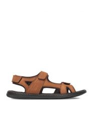 Lasocki Sandały CEO-CANTO-02 MI18 Brązowy jasny. Brązowe sandały Lasocki, z nubiku, bez zapięcia. Za 149.99 zł.