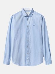 COLOURS & SONS Koszula w kolorze błękitnym rozmiar: M. Niebieskie koszule COLOURS & SONS, m, bez wzorów, z bawełny, bez kołnierzyka, bez ramiączek. Za 137.10 zł.